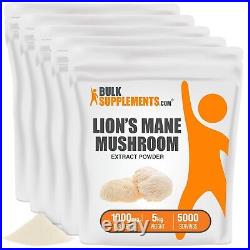 BulkSupplements.com Lion's Mane Mushroom Extract Focus Supplement Brain Boost