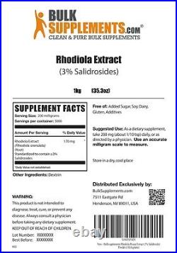 BulkSupplements.com Rhodiola Extract (3% Salidroside) Powder Healthy Mood