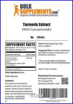 BulkSupplements.com Turmeric Extract Capsules and Powder (95% Curcuminoids)