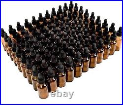 Bulk 80 Pcs 2oz Amber Glass Droppers Durable & Leak-Proof Essential Oil Set