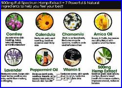 CBD Peppermint Cannabis Oil Arnica Eczema Pain Relief Topical Balm Salve Rub 2oz