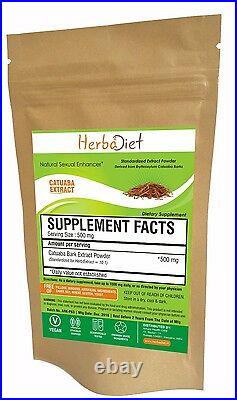 Catuaba Bark Extract Powder 101 High Strength Quality Aphrodisiac Male Booster