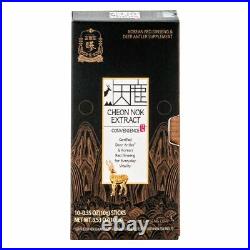 Cheon Nok Convenience Deer Antler Velvet Korean Ginseng Extract 10 Sticks Pack