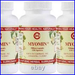 Chi Enterprise Myomin All Natural Herbal Supplement 360 Capsules pack of 3 x 120