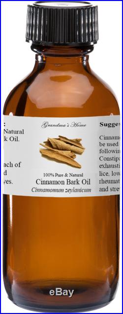 Cinnamon Bark Essential Oil 4 oz 100% Pure and Natural Free Shipping