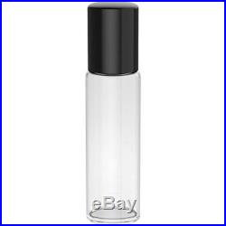 Clear Glass ROLL ON BOTTLES Empty Essential Oil Perfume 10 ml Roller Ball REFILL