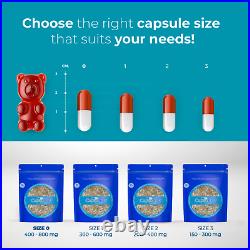 Clear Size 0 Empty Gelatin Capsules by Capsuline