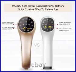 Cold Laser Men Light Therapy Pain Relief Device Pain Relief 5x808nm +11X650nm