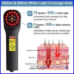 Cold Laser Therapy LLLT 808 Pain Relief Device Red Light Acupuncture FDA Cleared