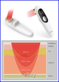Cold Laser Therapy. LLLT. Pain Relieving Red and Infrared Laser 650 & 808nm