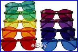Color Therapy Glasses ROUND Style SET of 7, 9 or 10 Chakra Sunglasses