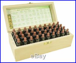 Complete set of 10ml Bach Flower Remedies in a Wooden Box by Crystal Herbs