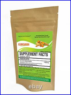 Curcumin 95% PURE Turmeric Root Extract Powder Curcuma Longa Curcuminoids 95%