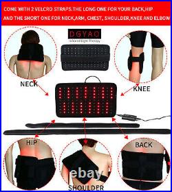 DGYAO Red Light Therapy Infrared LED Lamp Wrap Pad Back Waist Pain Relief Device