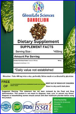 Dandelion Root Extract 101 Powder