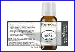 Deep Muscle Essential Oil Blend 10 ml 100% Pure For Neck Back Joint Pain Relief