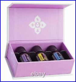 DoTERRA 3x5ml Therapeutic Essential Oil Gift Pack + Petal Diffuser Aromatherapy