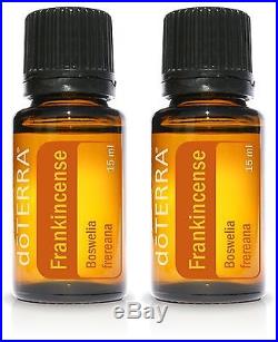 DoTERRA Frankincense Essential Oil 15 ml 2 Pack New Sealed FREE SHIPPING