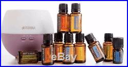 DoTerra Home Essentials Kit Lot 10 (15ml) Essential Oils and Diffuser