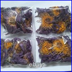 Dried BLUE LOTUS Nymphaea Caerulea 100% Organic Herbal Hand Picked Pure Flowers