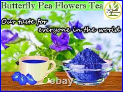 Dried Blue Butterfly Pea Flowers Powder Organic Pure Natural Healthy Herbal Tea