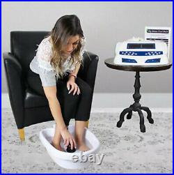 Dual Ionic Detox Foot Bath LCD Display Machine Cleanse Body Toxins With8 Tens Pads