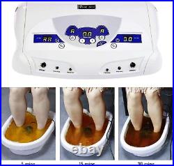 Dual Ionic Detox Foot Bath health Ion Cleanse SPA Machine For Double Wristband