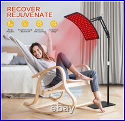 Dual LED Red and Infrared Light Therapy Lamp for Face and Body