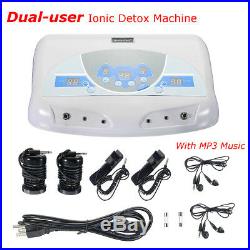Dual User Detox Ionic Foot Bath Ion Spa Machine Cell Cleanse MP3 Arrays new