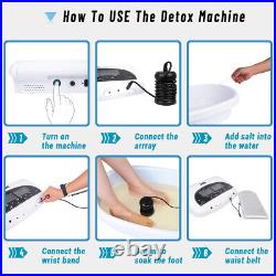 Dual User Ionic Detox Foot Bath Spa Machine Chi Cleanse Machine with heating Belt
