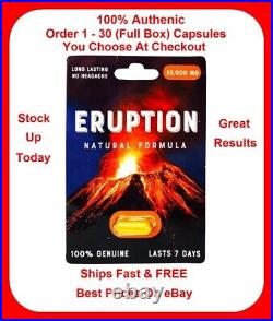 Eruption Enhancement Male Enhancement 1 30 Caps Expires 3/2028