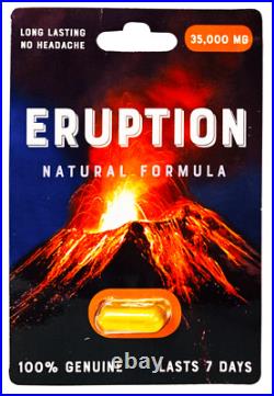 Eruption Enhancement Male Enhancement 35000mg Box of 30 Pills FREE FAST SHIPPING