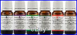 Essential Oil Gift Set Kit 6 10 ml 100% Pure Therapeutic Grade Lot Sampler Kit