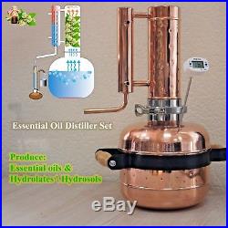 Essential oil distiller set Copper still Steam Extractor Alquitara 5 l Separator