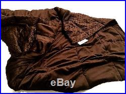 Extra Soft Breathable Brown Chenille Weighted Sensory Blanket -20lb 48x70