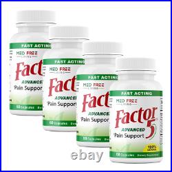 Factor 5 Inflammation and Pain Relief (4 Bottles) 60 Capsules