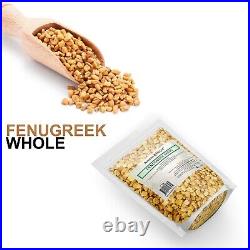 Fenugreek Seeds Trigonella foenum-graecum Whole (Methi) Seed 100% Raw Bulk