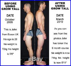 Gain Up To 6 Inches In Height WITH POWERFUL BONE GROWTH PILLS. 8 MONTH COURSE