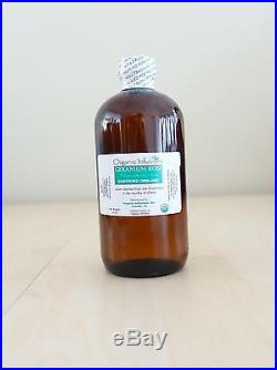 Geranium Rose 100% Pure Essential Oil USDA Organic Certified Therapeutic 16oz