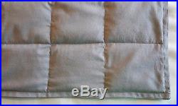 Gray cotton. 5# 15# TWIN custom weighted blanket. Appx. 40 x 70