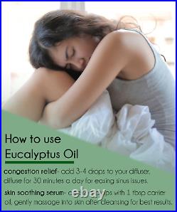GreenHealth Eucalyptus 80/85 Essential Oil 100% Pure Free Shipping Many Sizes