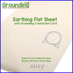 Grounding Brand King Size Earthing Sheet with Connection Cable, Tan