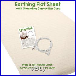 Grounding Brand Queen Size Earthing Sheet with Connection Cable, Tan