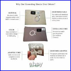 Grounding Earthing Universal Bed Sheet