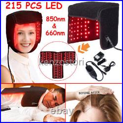 Hair Loss LED Red Near Infrared Light Therapy Cap Hat Hair Regrowth Pain Relief