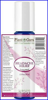 Headache Relief Essential Oil Roll on Blend For Migraine Tension Aromatherapy