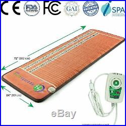 HealthyLine Amethyst Tourmaline Heating TAO Mat Far Infrared PEMF Pad 72 x 24