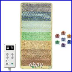 Heating Pad Reiki Chakra Mat Crystal PEMF Infrared Therapy HealthyLine 50 x 24