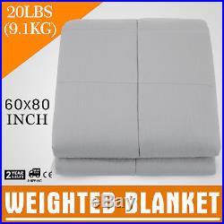 Heavy Gravity Sensory Weighted Blanket 20 lbs 60x 80 Great Sleep Adults Kids