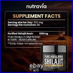 Himalayan Organic Shilajit Resin Lab Tested Formula 600mg Max Strength